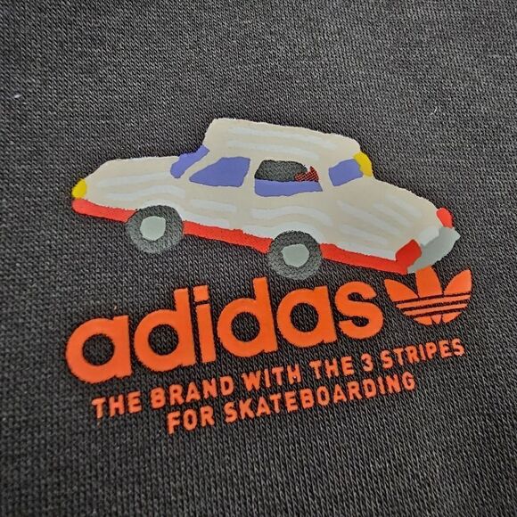 Adidas Mettz Mobbing Hoodie Skateboarding Artist Men's S Black HM9358 Painting - Picture 10 of 17